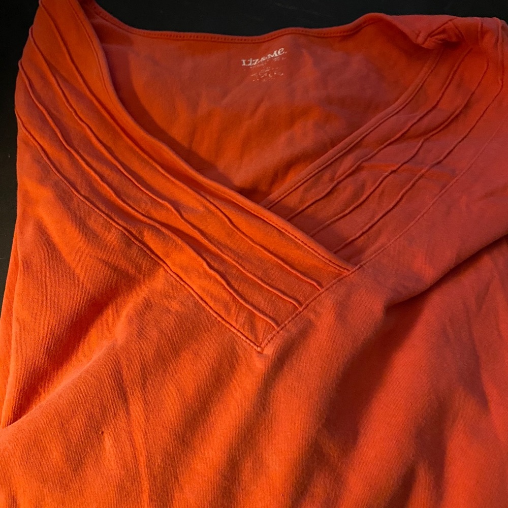 Plus size coral t-shirt from Catherines
